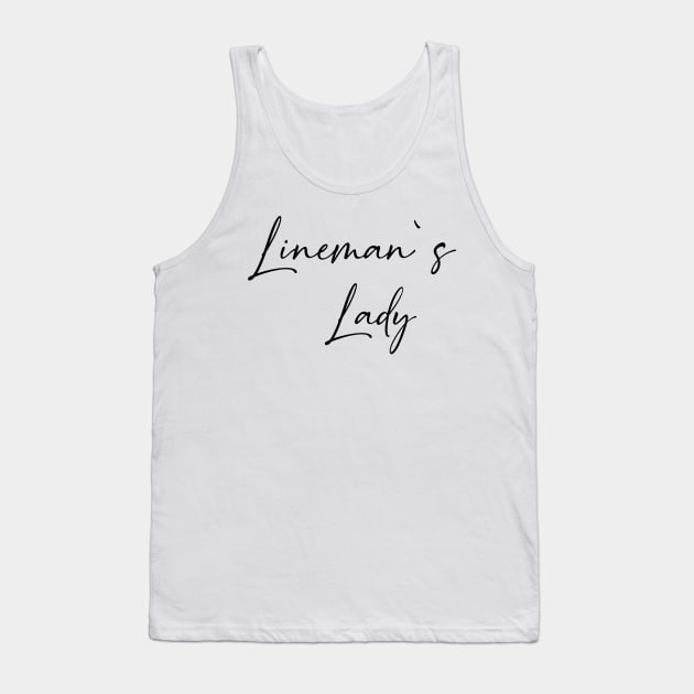 Lineman's Lady Lineman Fiance Soon Mrs Gift Tank Top by BeyondThat